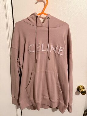 Celine Dusty Pink Logo Sweatshirt